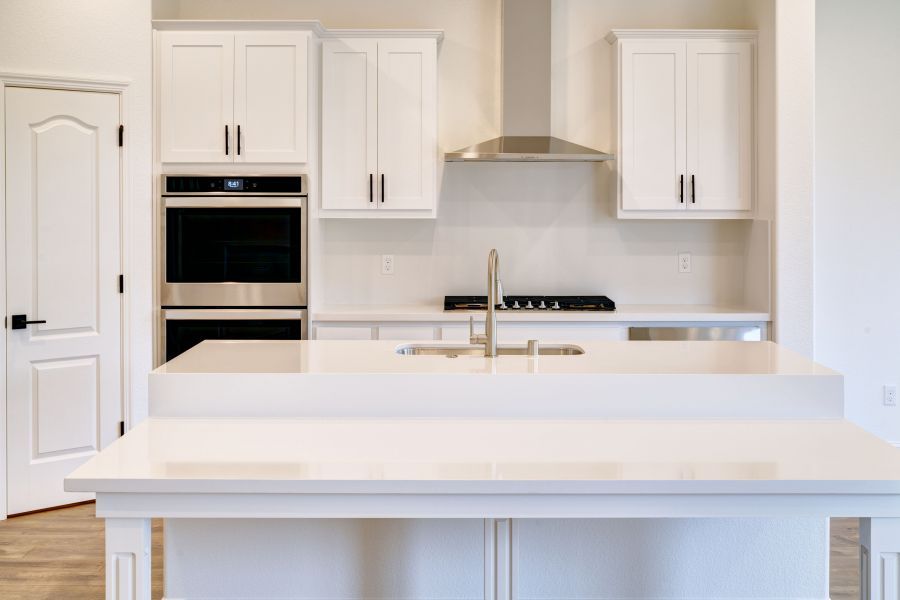 white-on-white kitchen - as built